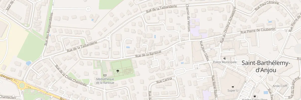 Plan du 30 Rue de la Ranloue à Saint-Barthélemy-d’Anjou