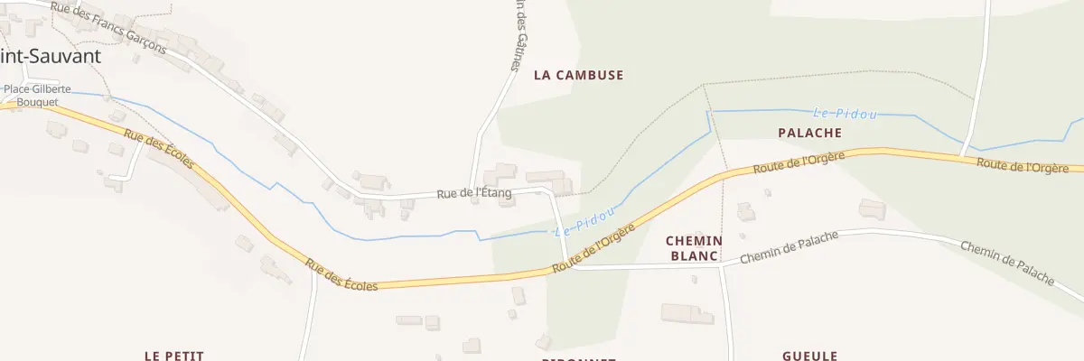 Plan du 19 Rue de l’Étang à Saint-Sauvant