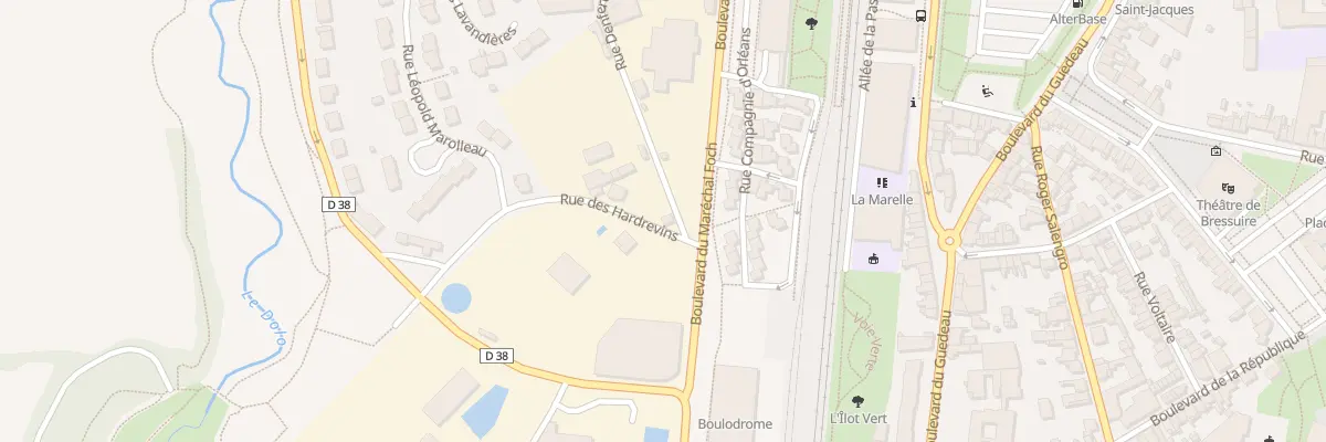Plan du 2 Rue des Hardrevins à Bressuire