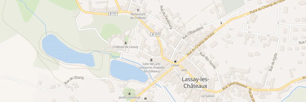 Plan du 13 Rue du château à Lassay-les-Châteaux