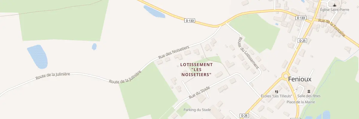 Plan du 3 Rue des Noisetiers à Fenioux