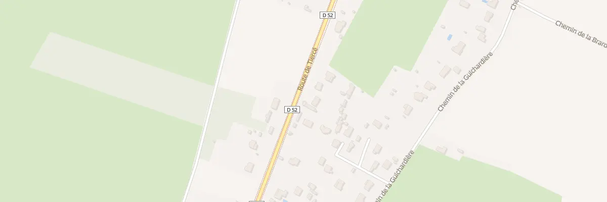 Plan du 74 Rte de Tiercé à Briollay