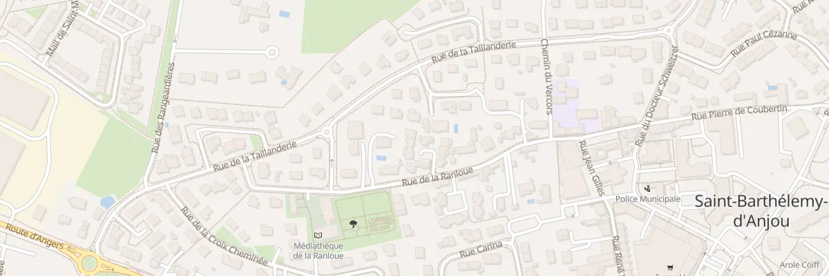 Plan du 36 Rue de la Ranloue à Saint-Barthélemy-d’Anjou