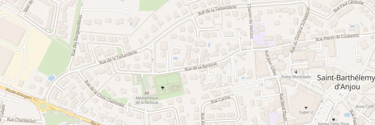 Plan du 40 Rue de la Ranloue à Saint-Barthélemy-d’Anjou