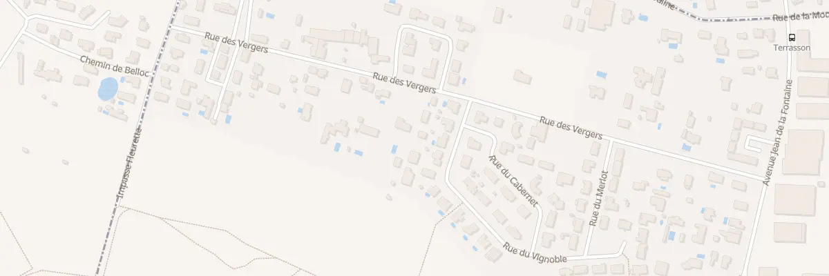 Plan du 46 Rue des Vergers à Carbon-Blanc