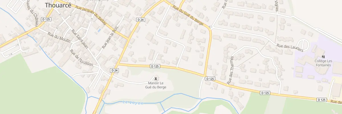 Plan du 11 Rue des Fontaines à Bellevigne-en-Layon