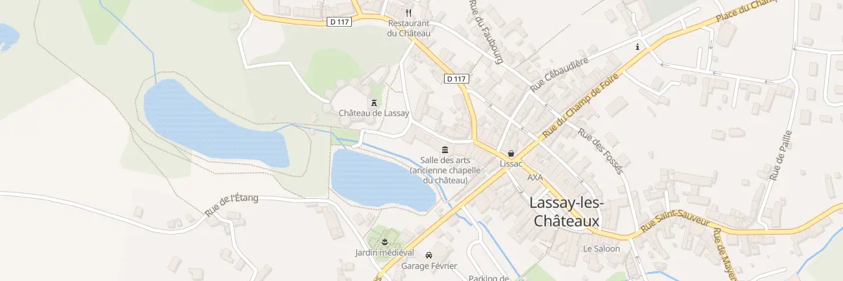 Plan du 18 Rue du château à Lassay-les-Châteaux