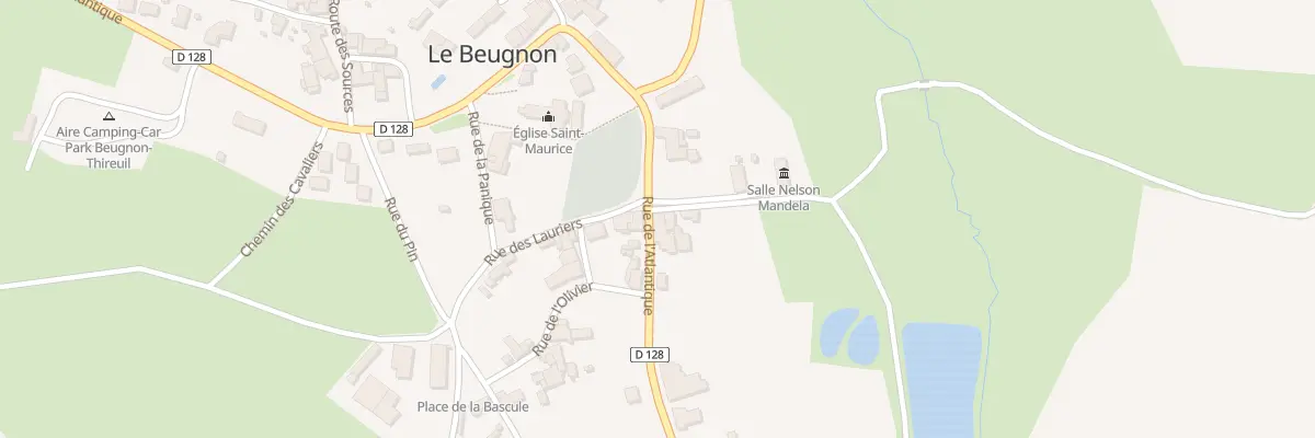Plan du 1 Che des Randonneurs à Beugnon-Thireuil