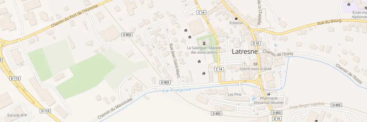 Plan du 1 Rue Jean Saint Marc à Latresne
