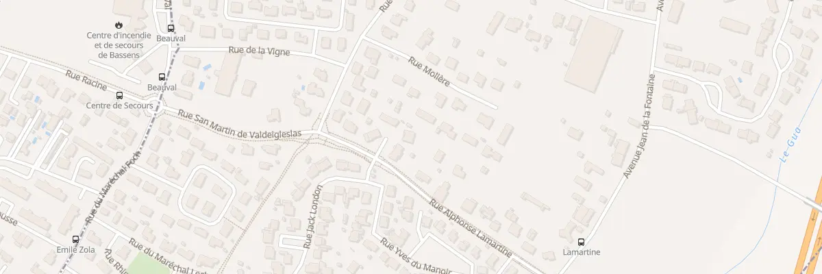 Plan du 21 Rue Alphonse Lamartine à Carbon-Blanc