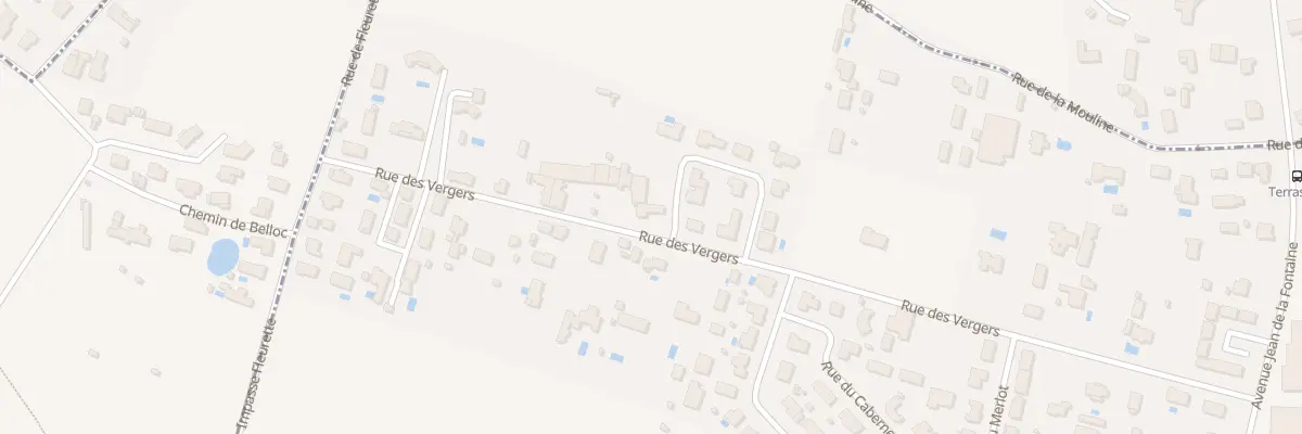 Plan du 25 Rue des Vergers à Carbon-Blanc