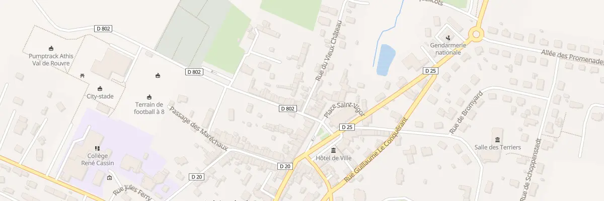 Plan du 1 Rue du Vieux Château à Athis-Val de Rouvre