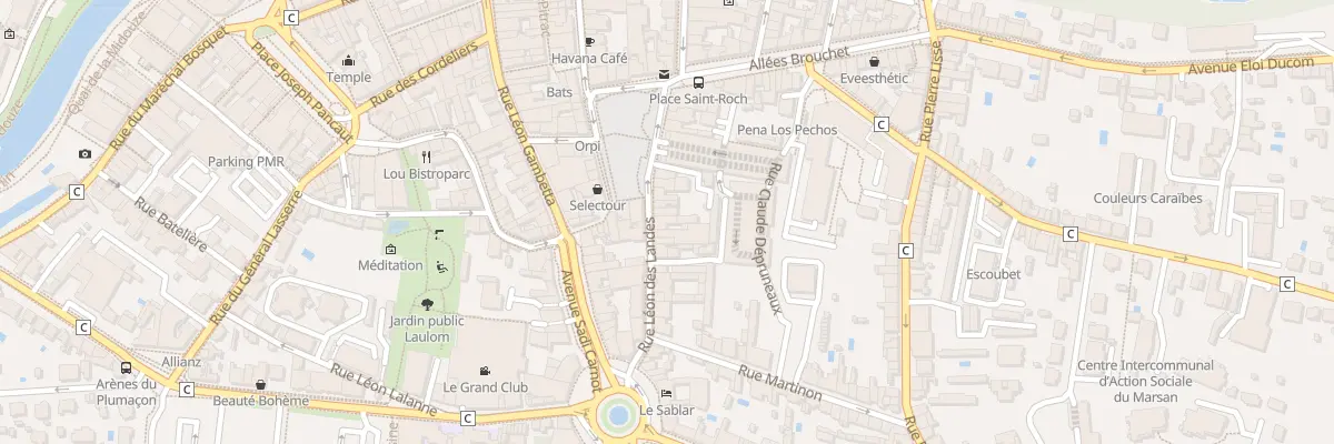 Plan du 5 Rue Léon des Landes à Mont-de-Marsan
