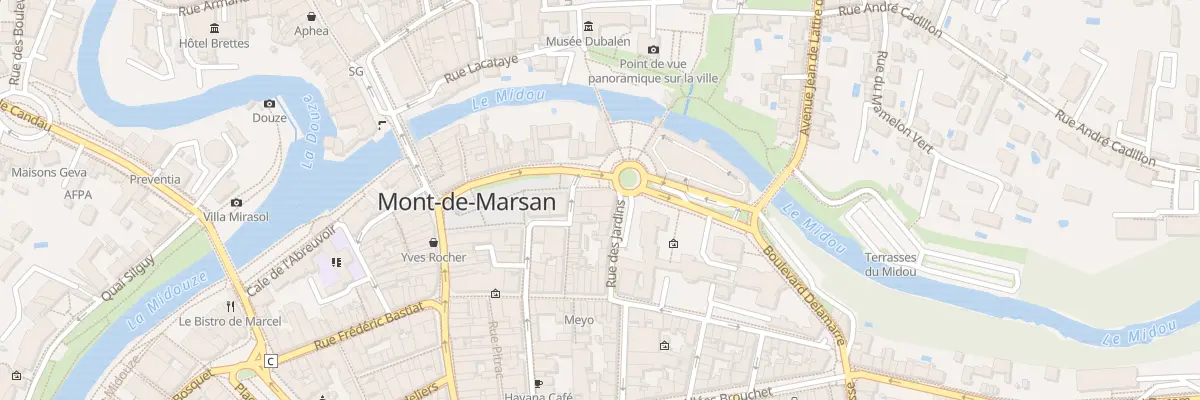 Plan du 2 Rue des Jardins à Mont-de-Marsan