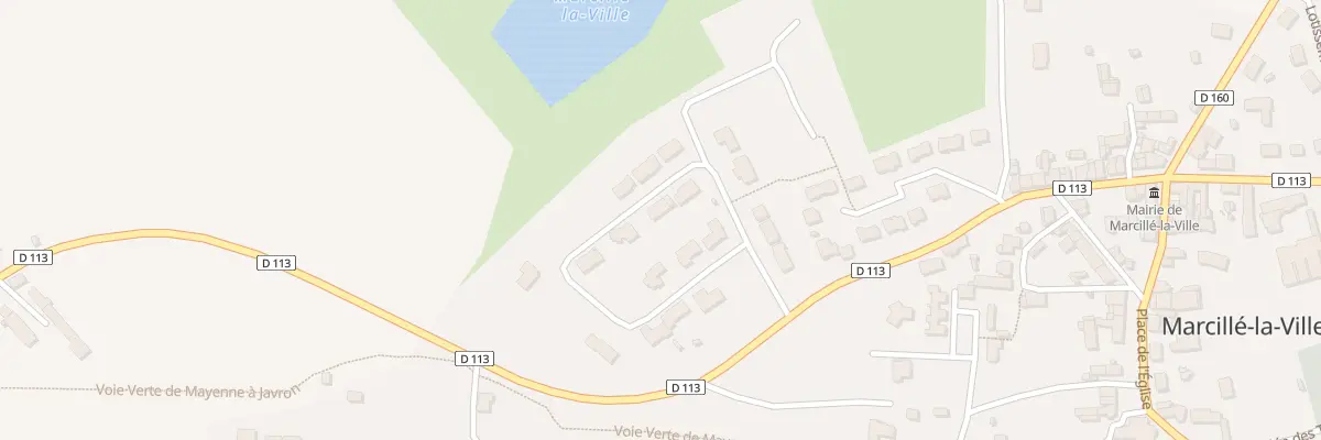 Plan du 4 Res des Orchidees à Marcillé-la-Ville