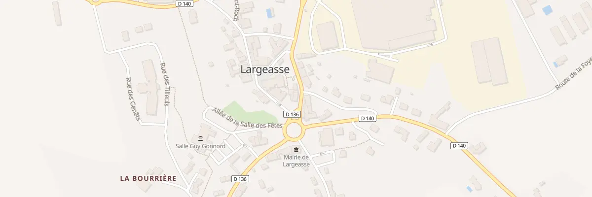 Plan du 1 Rue du Général de Gaulle à Largeasse