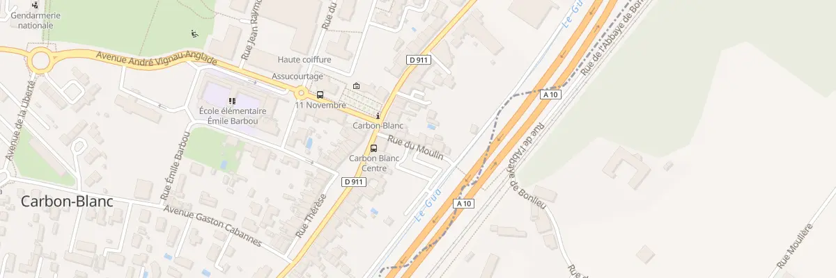 Plan du 11 Rue du Moulin à Carbon-Blanc