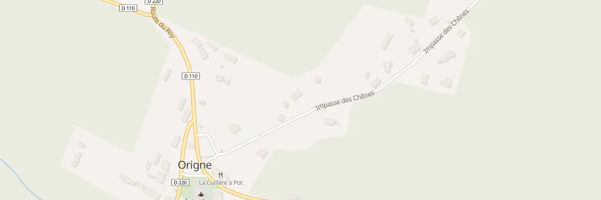 Plan du 249 Imp des Chênes à Origne