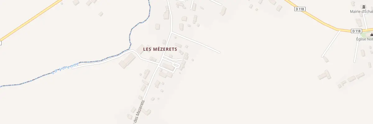 Plan du 21 Les Mezerets à Échalou