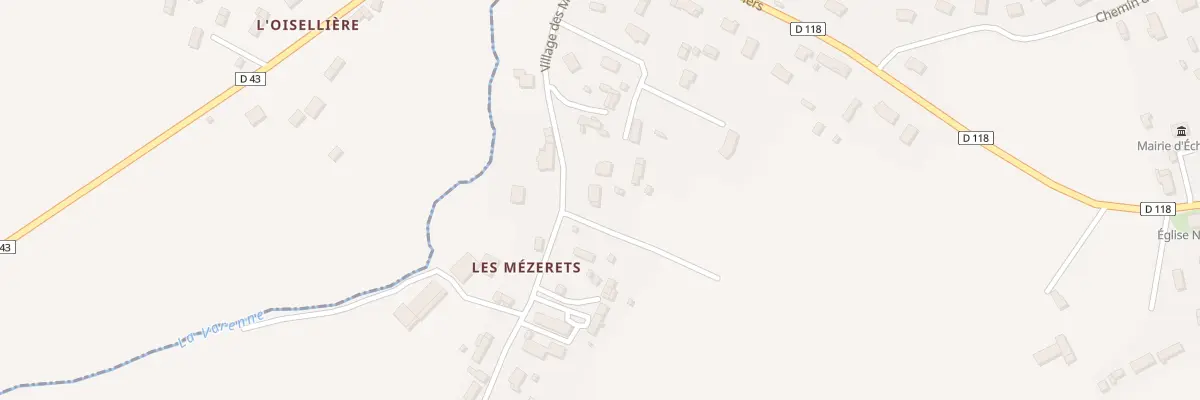 Plan du 7 Vge des Mezerets à La Chapelle-Biche