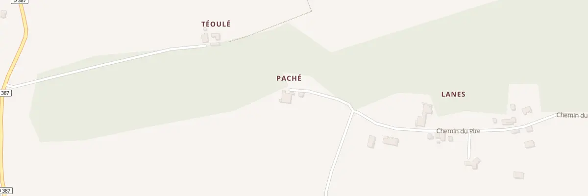 Plan du 385 Che de Pire à Montgaillard