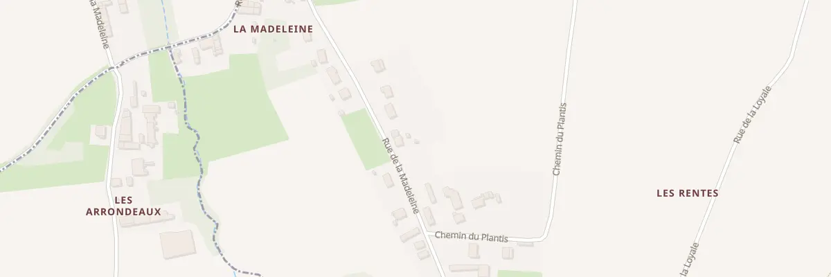 Plan du 86 Rue de la Madeleine à Courcelles