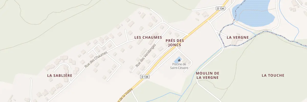 Plan du 8 Rue des Javelles à Saint-Césaire