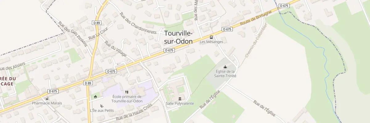 Plan du 4 Rte de Bretagne à Tourville-sur-Odon