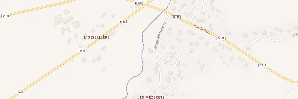 Plan du 4 Vge des Mezerets à Échalou