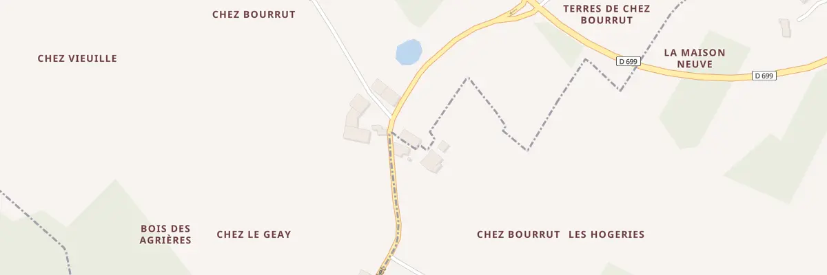 Plan du 13 Rte d’Allas à Agudelle