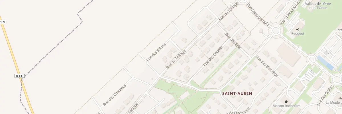 Plan du 29 Rue du Teillage à Évrecy