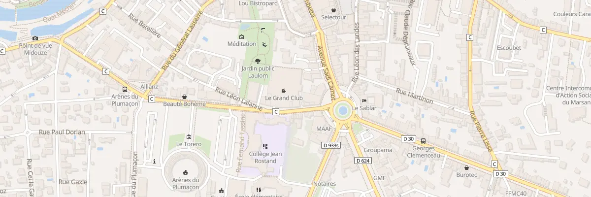 Plan du 46 Bd de la République à Mont-de-Marsan