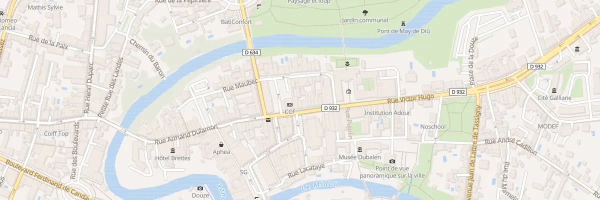 Plan du 40 Rue Victor Hugo à Mont-de-Marsan