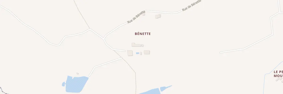 Plan du 33 Rue de Bénette à Xaintray