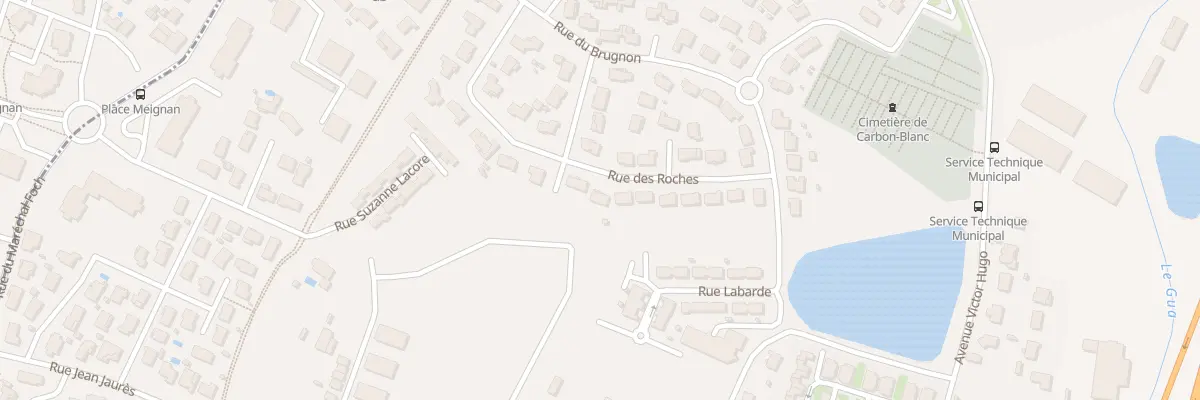 Plan du 21 Rue des Roches à Carbon-Blanc