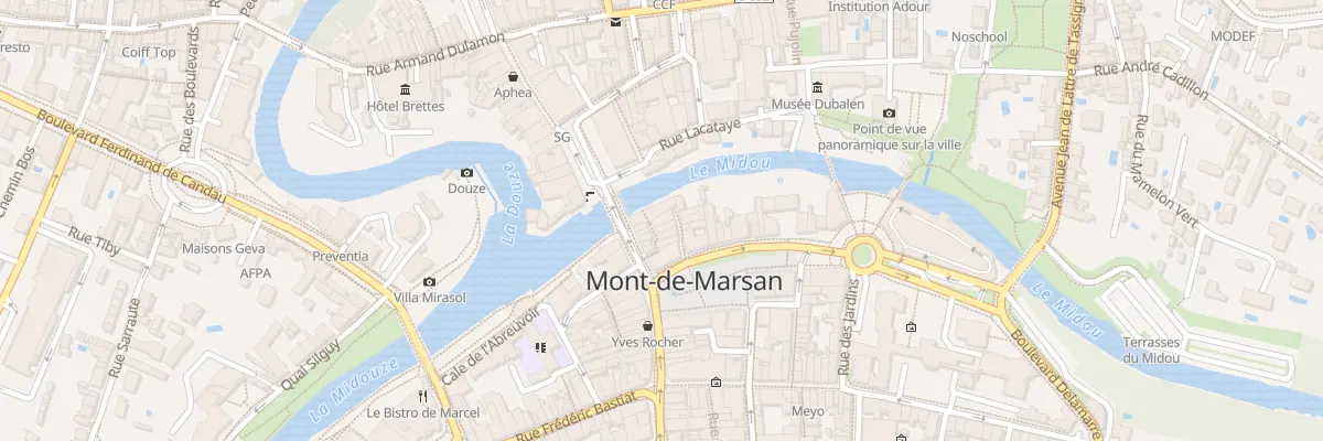 Plan du 2 Imp de la Poste à Mont-de-Marsan
