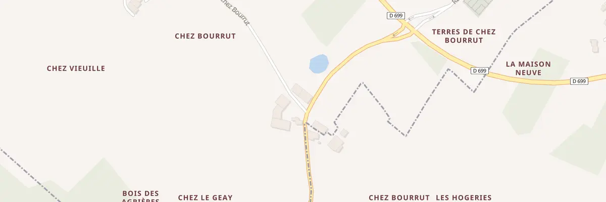 Plan du 2 Che de chez Bourrut à Agudelle