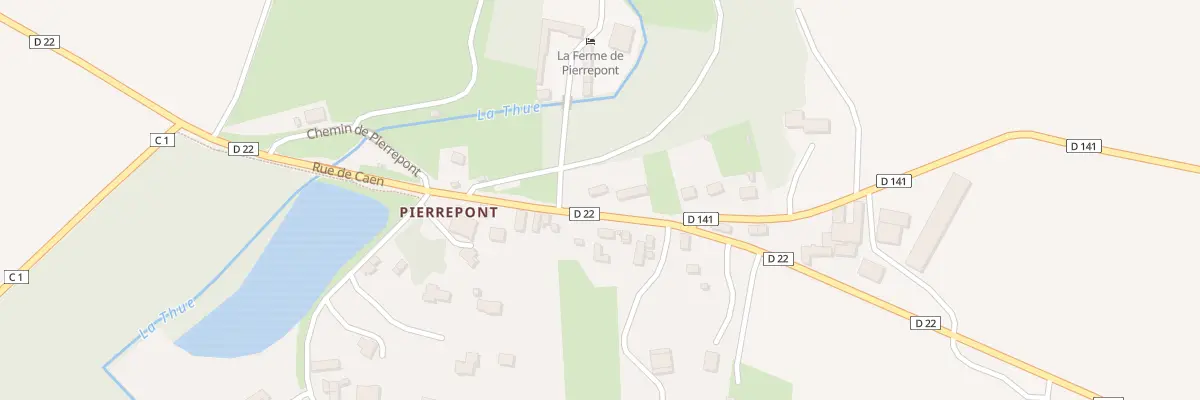 Plan du 3 Rte de Caen (Lantheuil) à Ponts sur Seulles