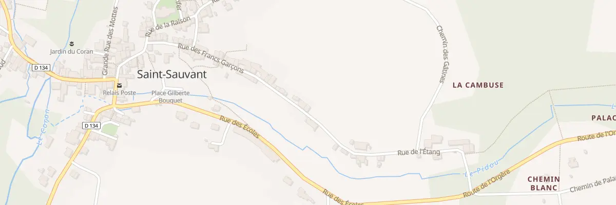 Plan du 1 Rue de l’Étang à Saint-Sauvant