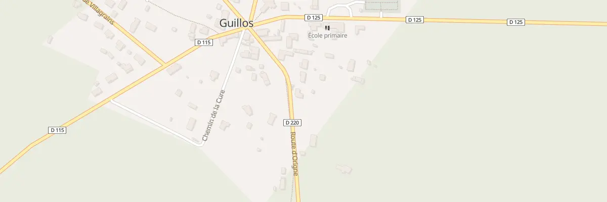 Plan du 9 Rte d’Origne à Guillos