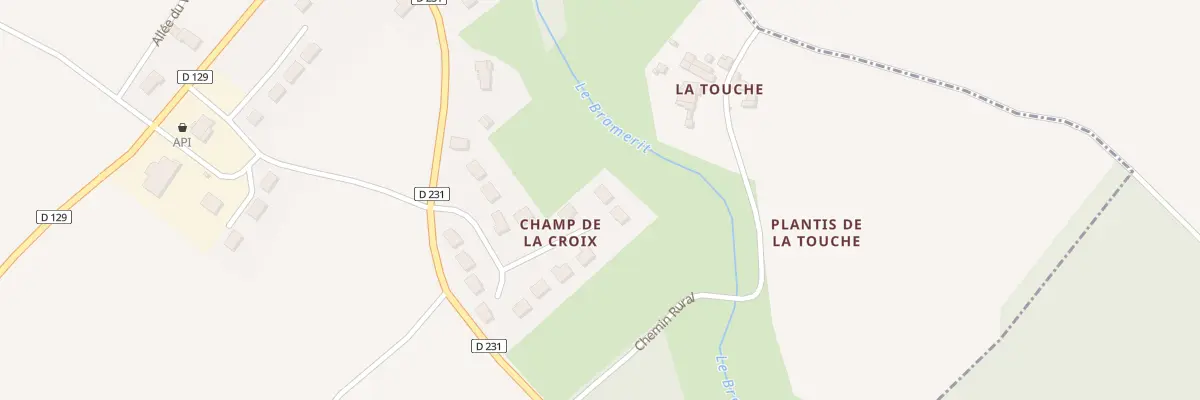 Plan du 15 Rue du Champ de la Croix à Écoyeux
