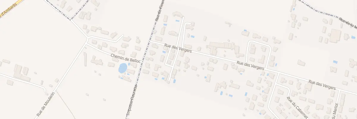 Plan du 68B Rue des Vergers à Carbon-Blanc