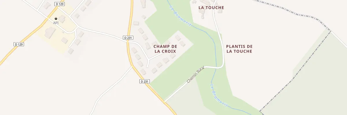 Plan du 16 Rue du Champ de la Croix à Écoyeux