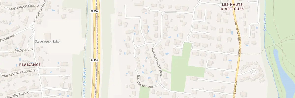 Plan du 16 Rue des Tourterelles à Artigues-près-Bordeaux