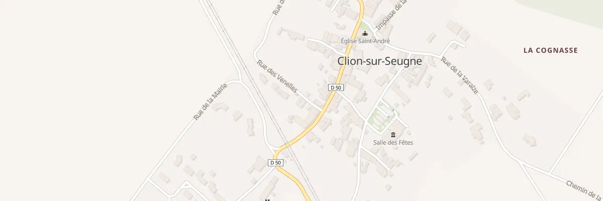 Plan du 7 Rue des Venelles à Clion