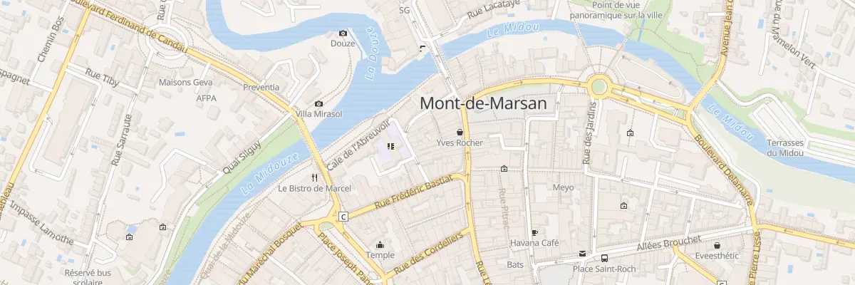 Plan du 9 Rue Henri Thiebaud à Mont-de-Marsan