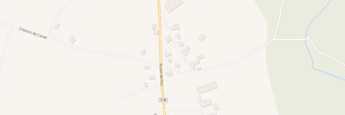Plan du 1229 Rte de Pau à Uzan