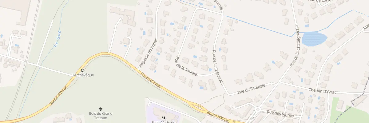 Plan du 6 Rue de la Saulaie à Lormont