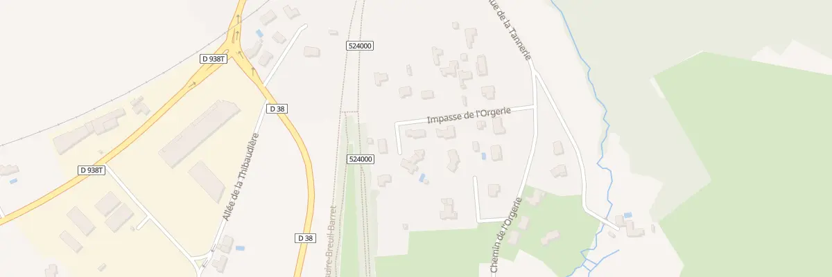 Plan du 1B Imp de l’Orgerie Terves à Bressuire