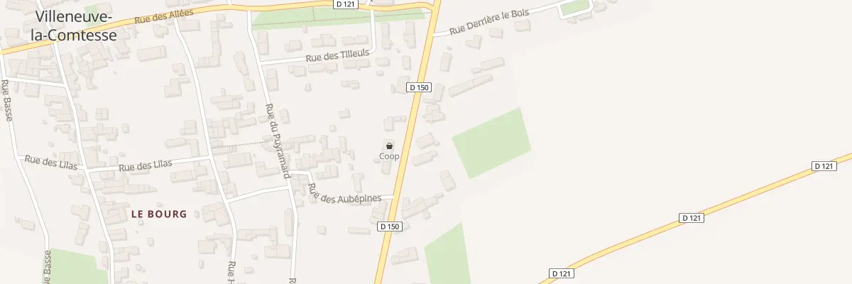 Plan du 25 Rte Nationale à Villeneuve-la-Comtesse